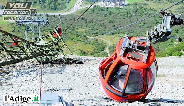 INCIDENTE FUNIVIA DEL TONALE TENUTO NASCOSTO - Trento 2018